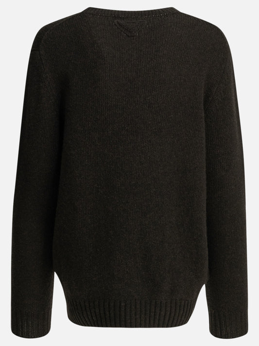 Maglioni girocollo Solid colour  Marrone - Prada Donna | PDP | VIETTI Online Store | 2
