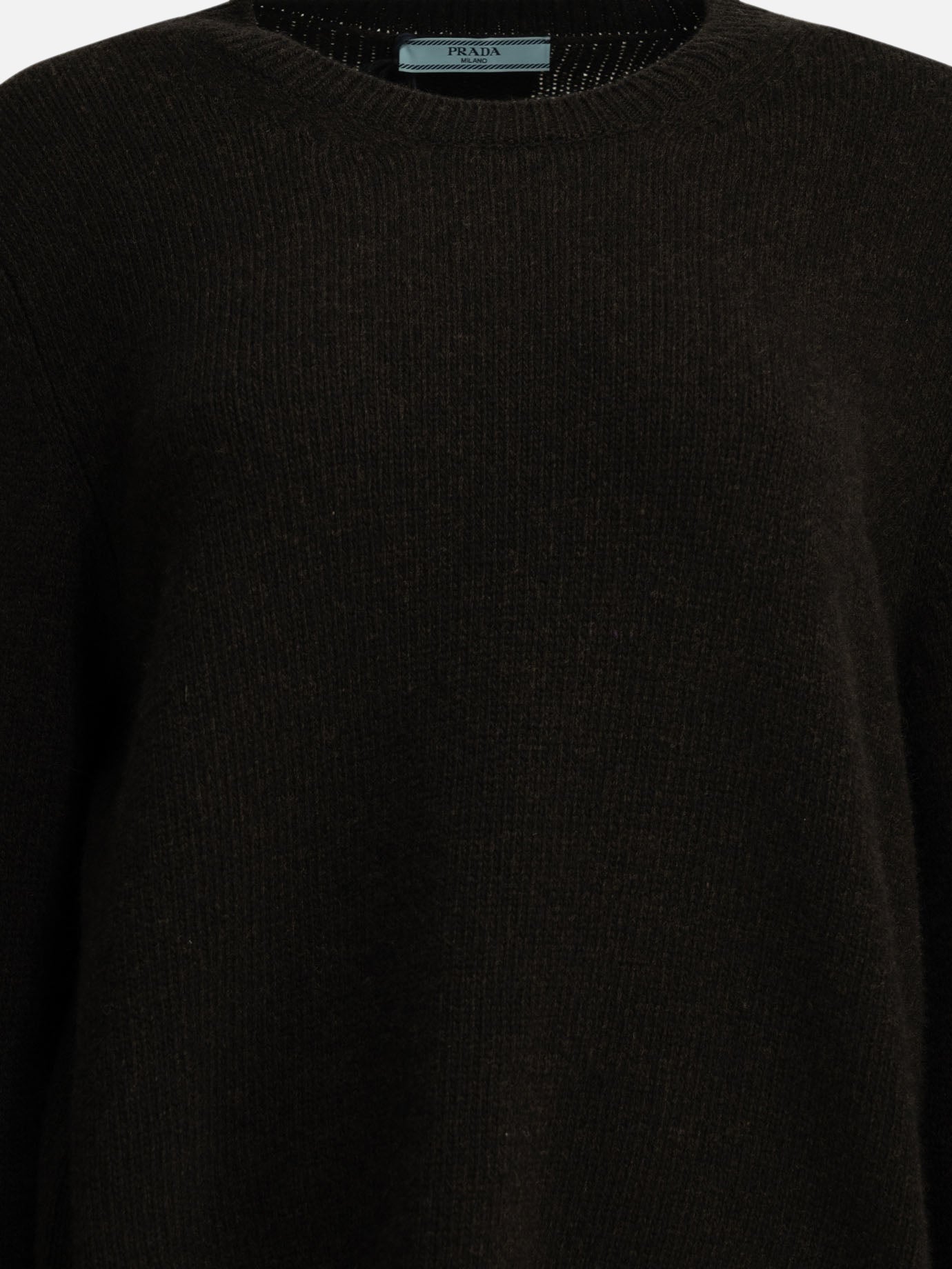 Crewneck sweaters Solid colour  Brown - Prada Women | PDP | VIETTI Online Store | Zoom-Modal_5
