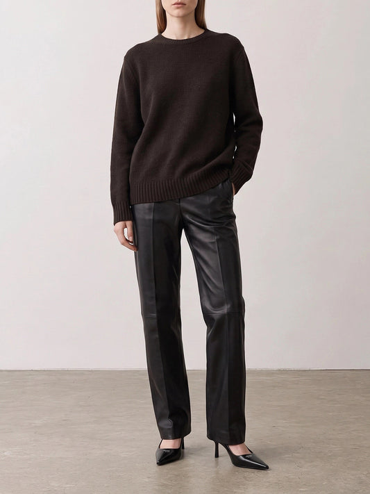 Maglioni girocollo Solid colour  Marrone - Prada Donna | PDP | VIETTI Online Store | 2
