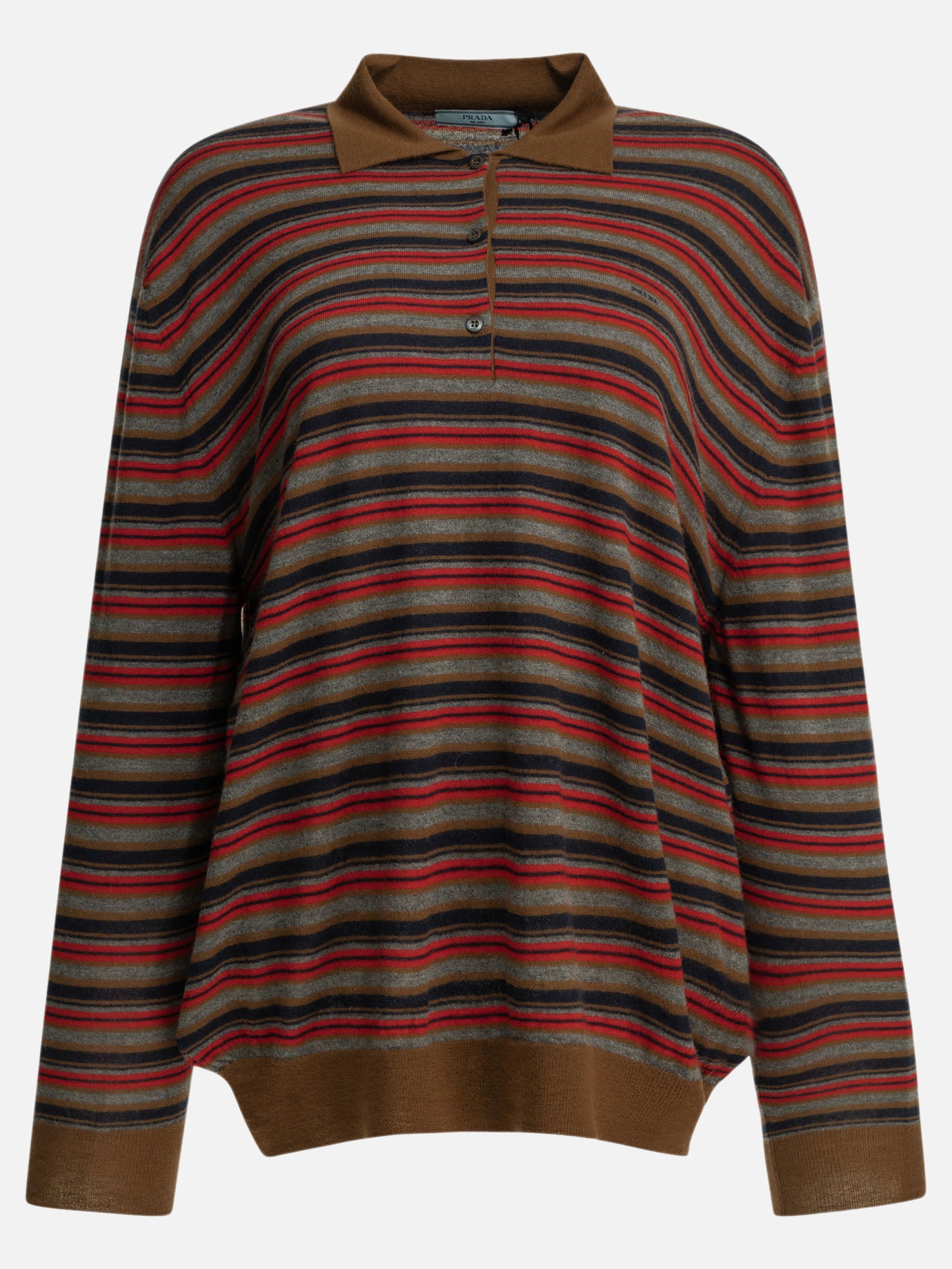 Maglioni polo Striped  Rosso - Prada Donna | PDP | VIETTI Online Store | thumbnail