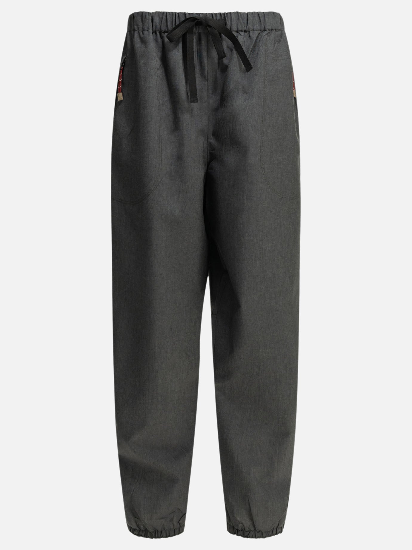Cargo & parachute trousers Solid colour  Grey - Prada Women | PDP | VIETTI Online Store | thumbnail