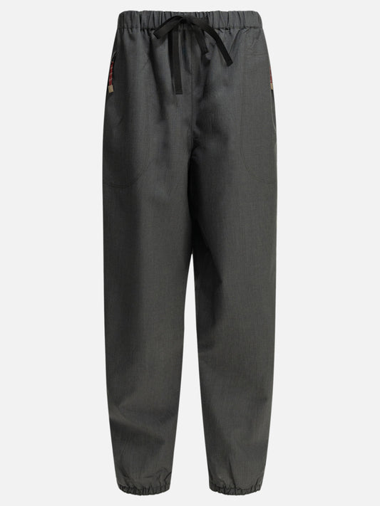 Cargo & parachute trousers Solid colour  Grey - Prada Women | PDP | VIETTI Online Store 
