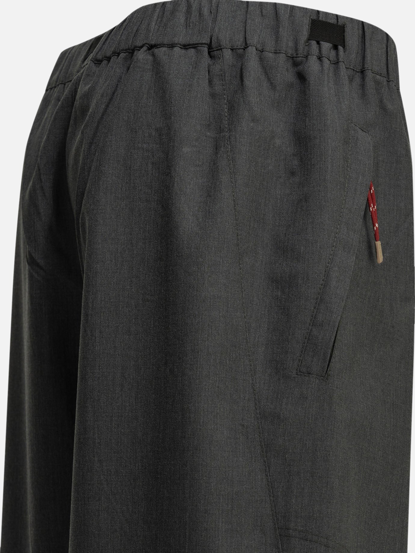 Cargo & parachute trousers Solid colour  Grey - Prada Women | PDP | VIETTI Online Store | thumbnail_4