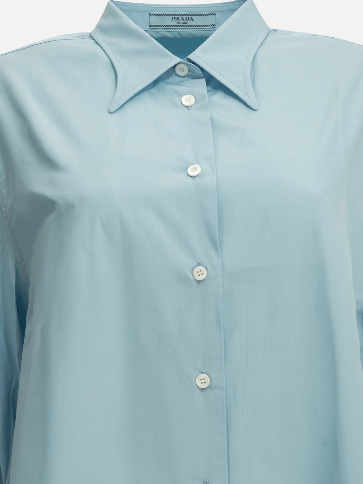 Prada Casual poplin shirt Light blue

