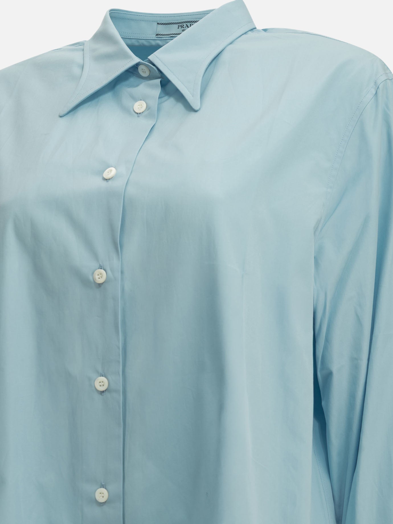 Prada Casual poplin shirt Light blue

