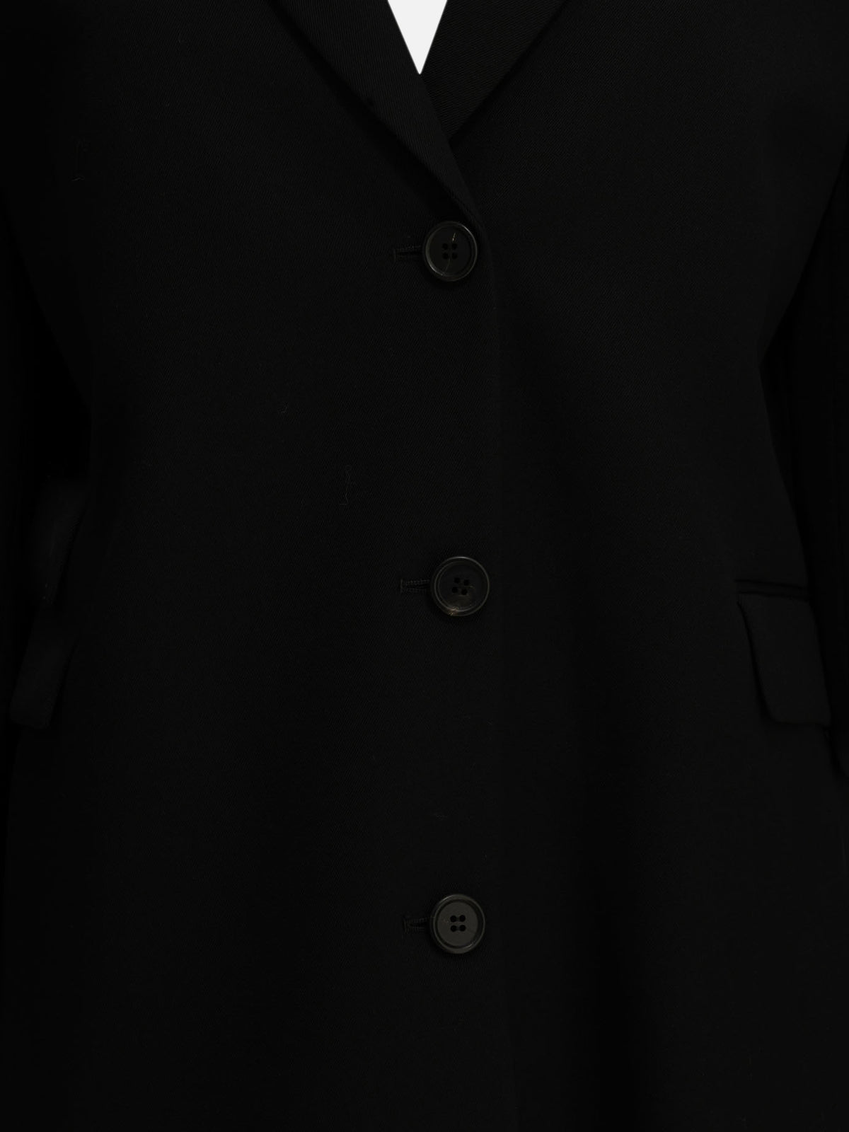 Prada Single-breasted wool blazer Black - VIETTI