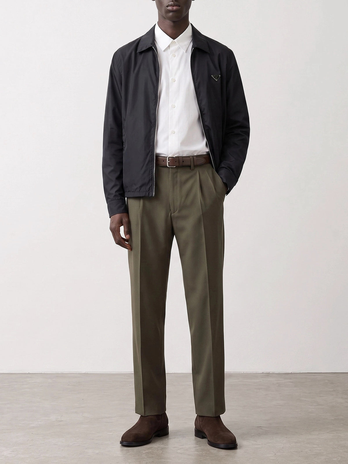 Prada Casual Re-Nylon Shirt Blue
