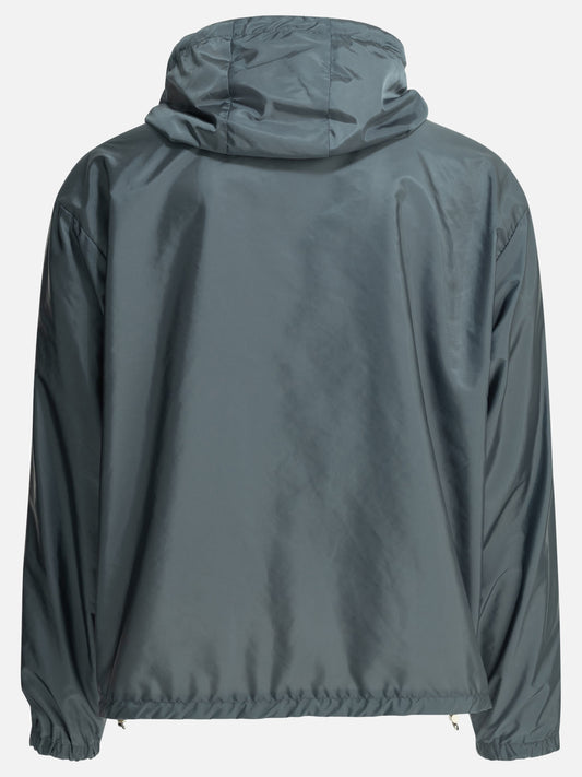 Prada Reversible windbreaker jacket with logo Beige


