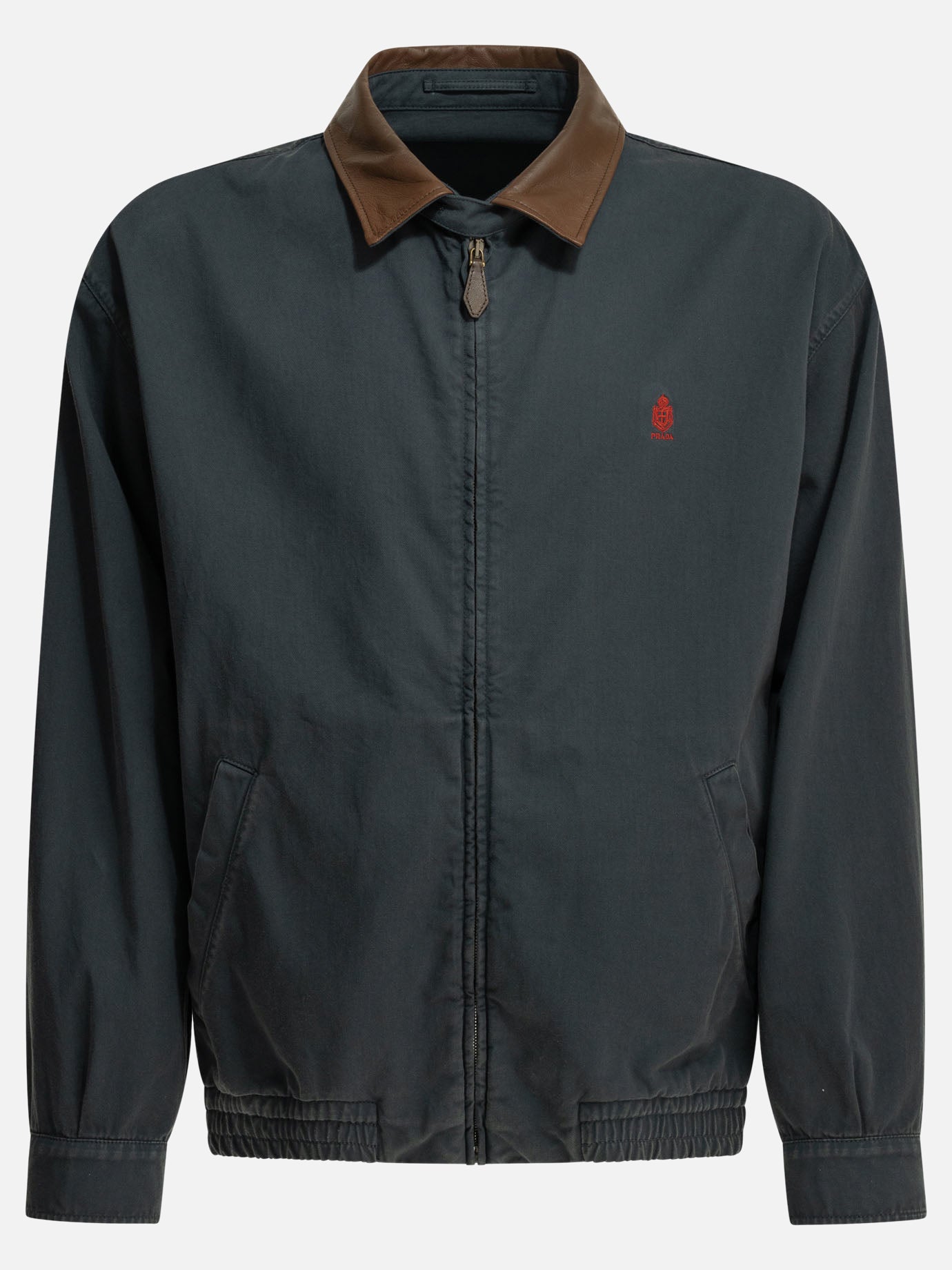 Quilted & Utility Jackets Logo  Blue - Prada Men | PDP | VIETTI Online Store | thumbnail