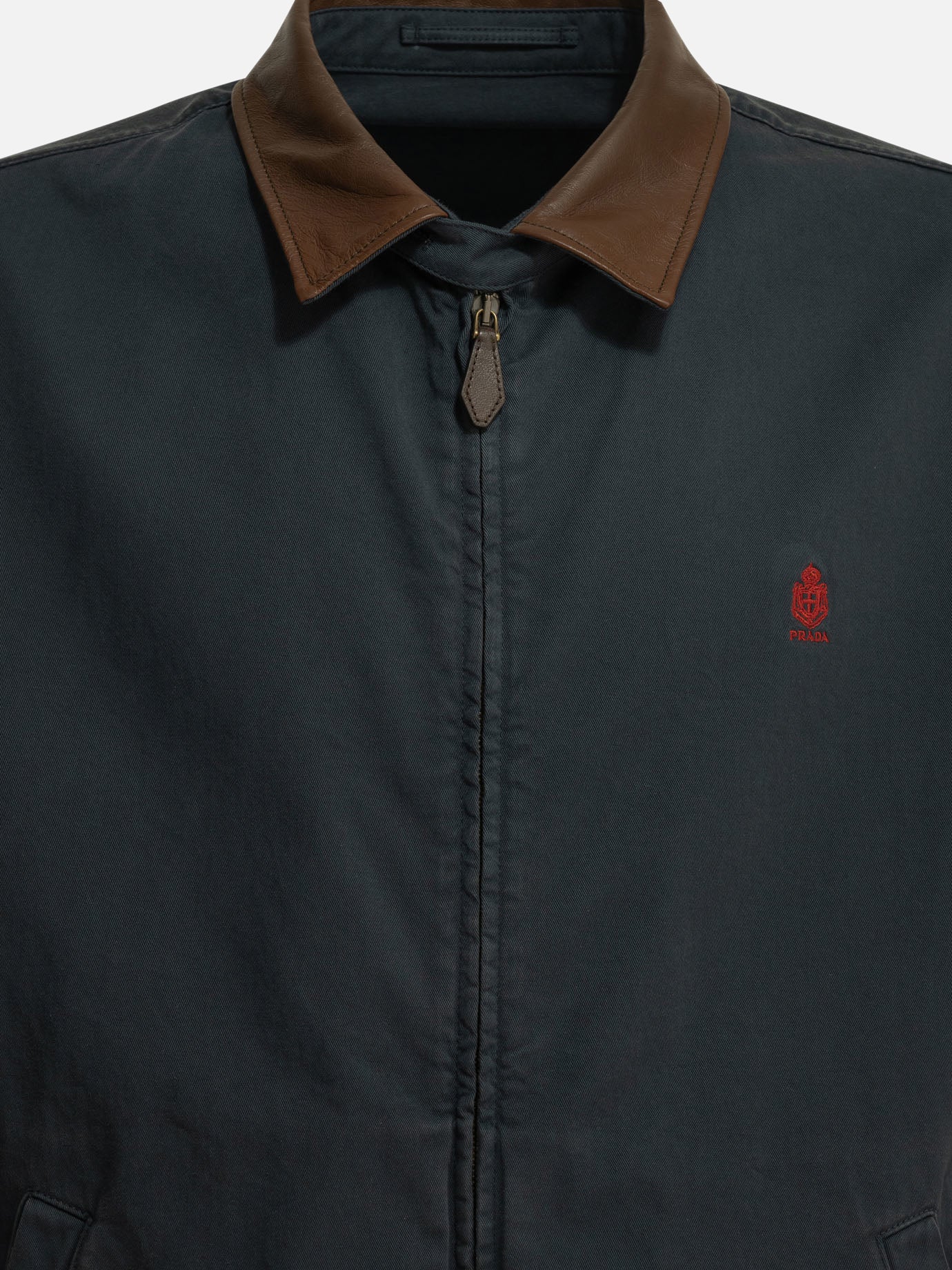 Quilted & Utility Jackets Logo  Blue - Prada Men | PDP | VIETTI Online Store | thumbnail_3