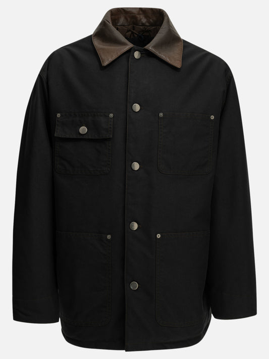 Prada Short down jacket made of technical cotton Black

