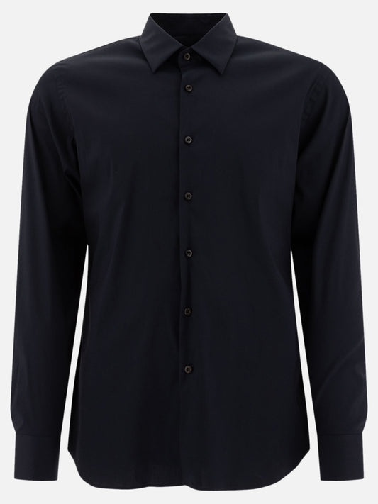 Prada Casual Stretch Cotton Shirt Blue

