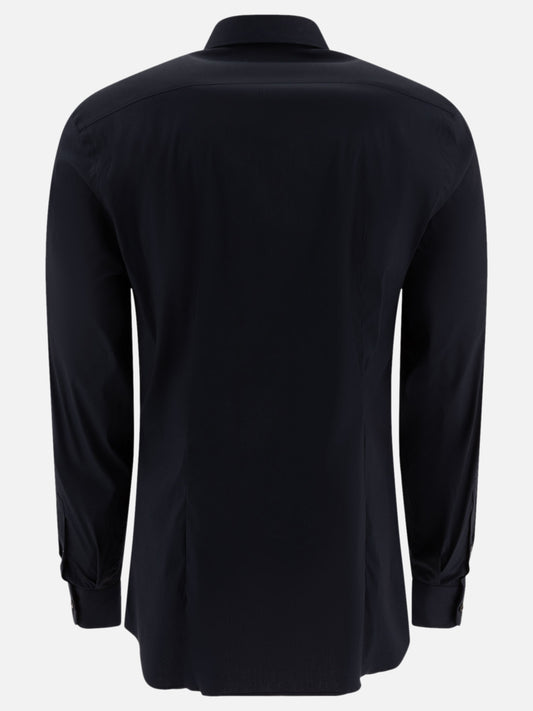 Prada Casual Stretch Cotton Shirt Blue

