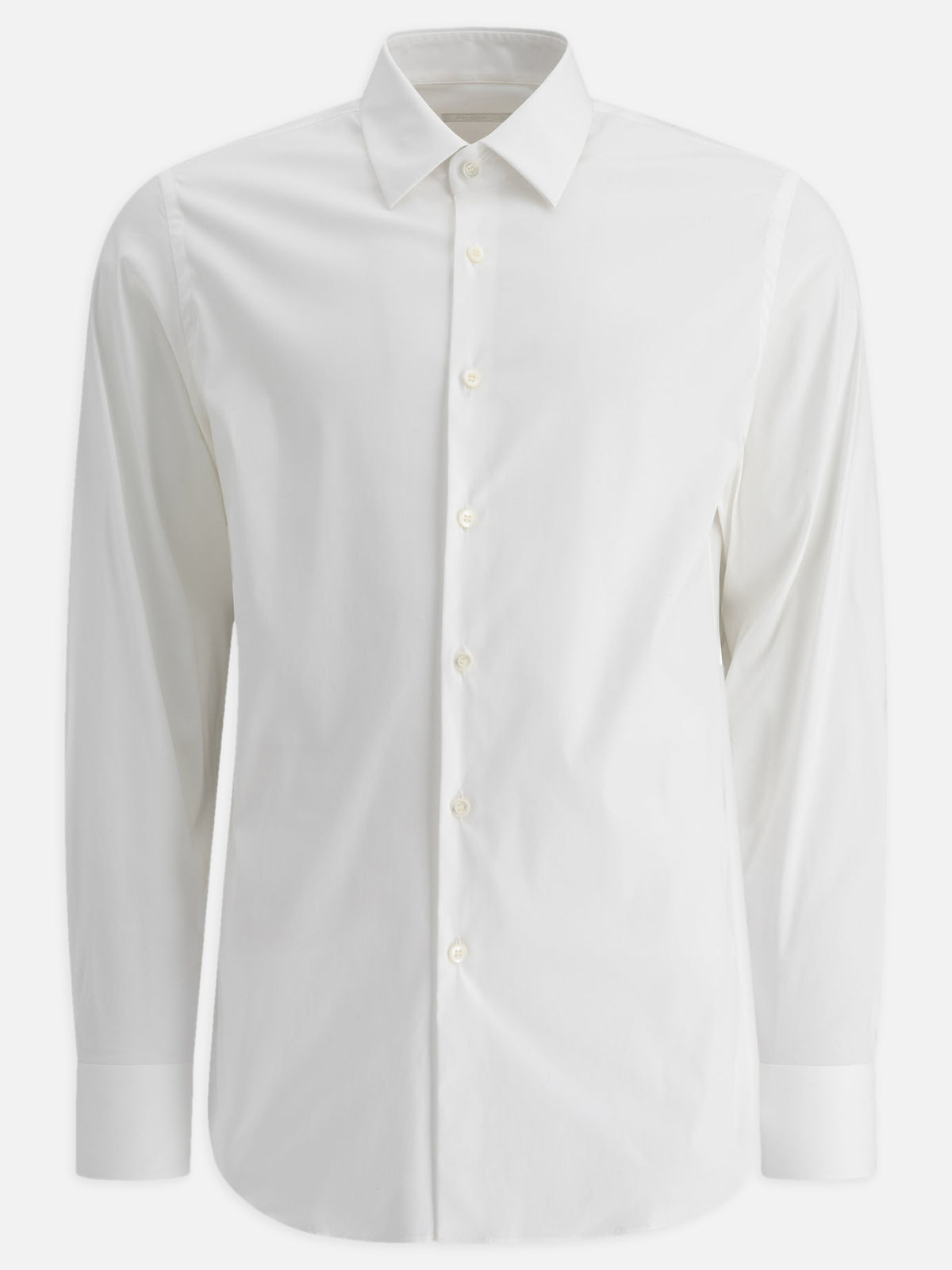 Prada Casual Stretch Cotton Shirt White - VIETTI