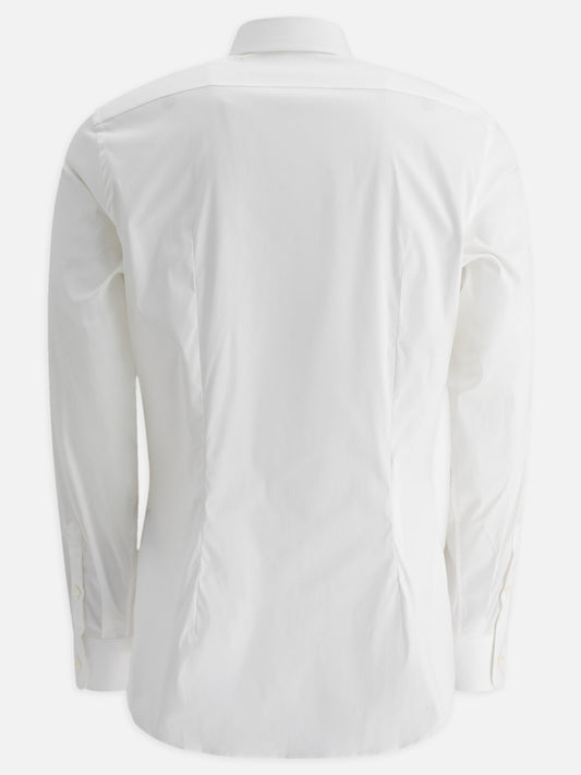 Prada Casual Stretch Cotton Shirt White

