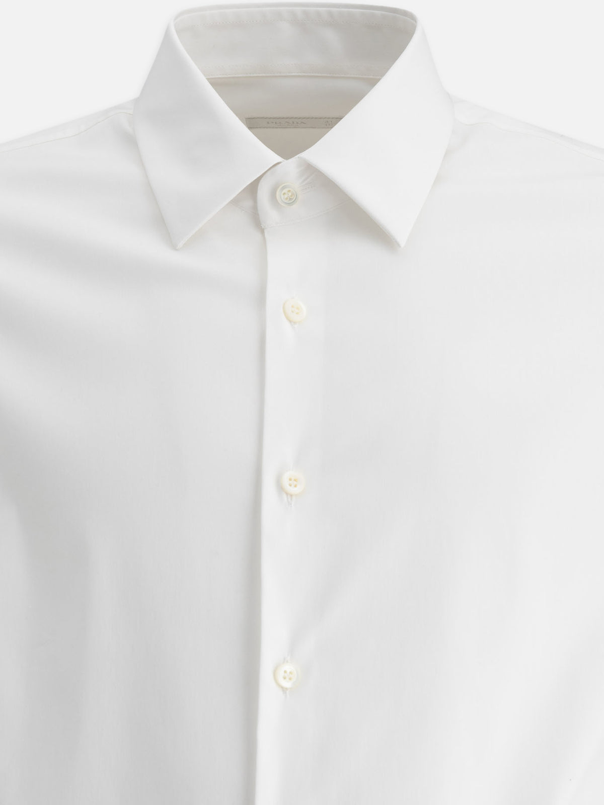 Prada Casual Stretch Cotton Shirt White

