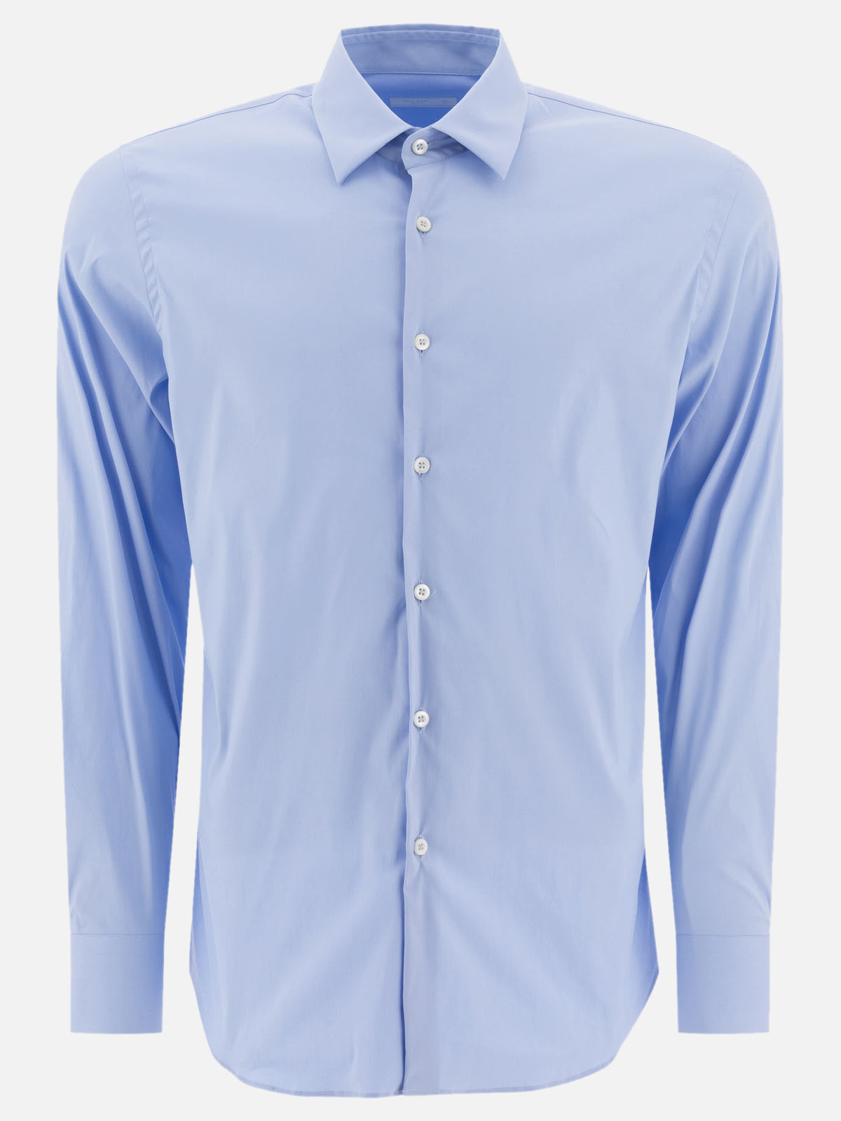 Prada Casual Stretch Cotton Shirt Light blue

