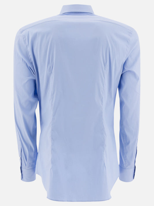 Prada Casual Stretch Cotton Shirt Light blue

