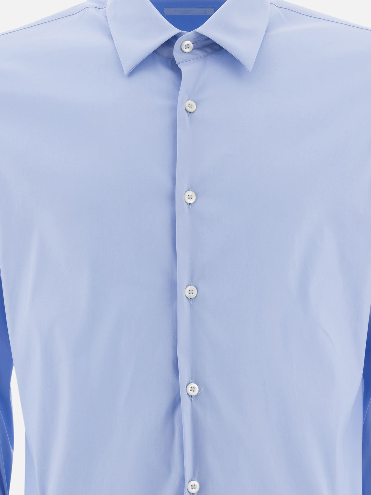 Prada Casual Stretch Cotton Shirt Light blue

