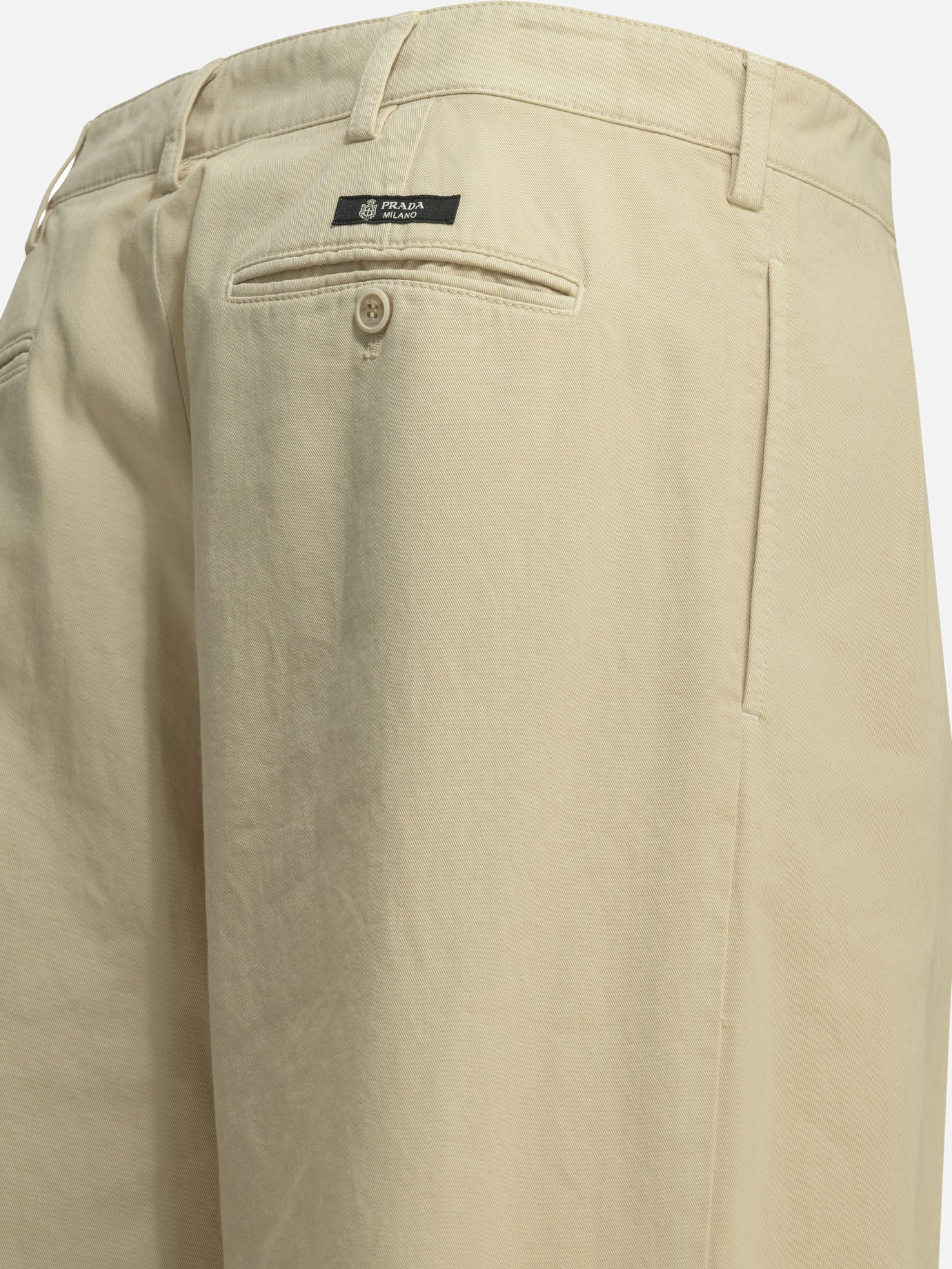 Leisure trousers Solid colour  Beige - Prada Men | PDP | VIETTI Online Store | thumbnail_6