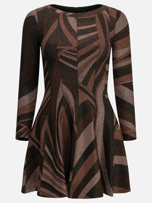 Pucci "Iride" Short Dress Bordeaux

