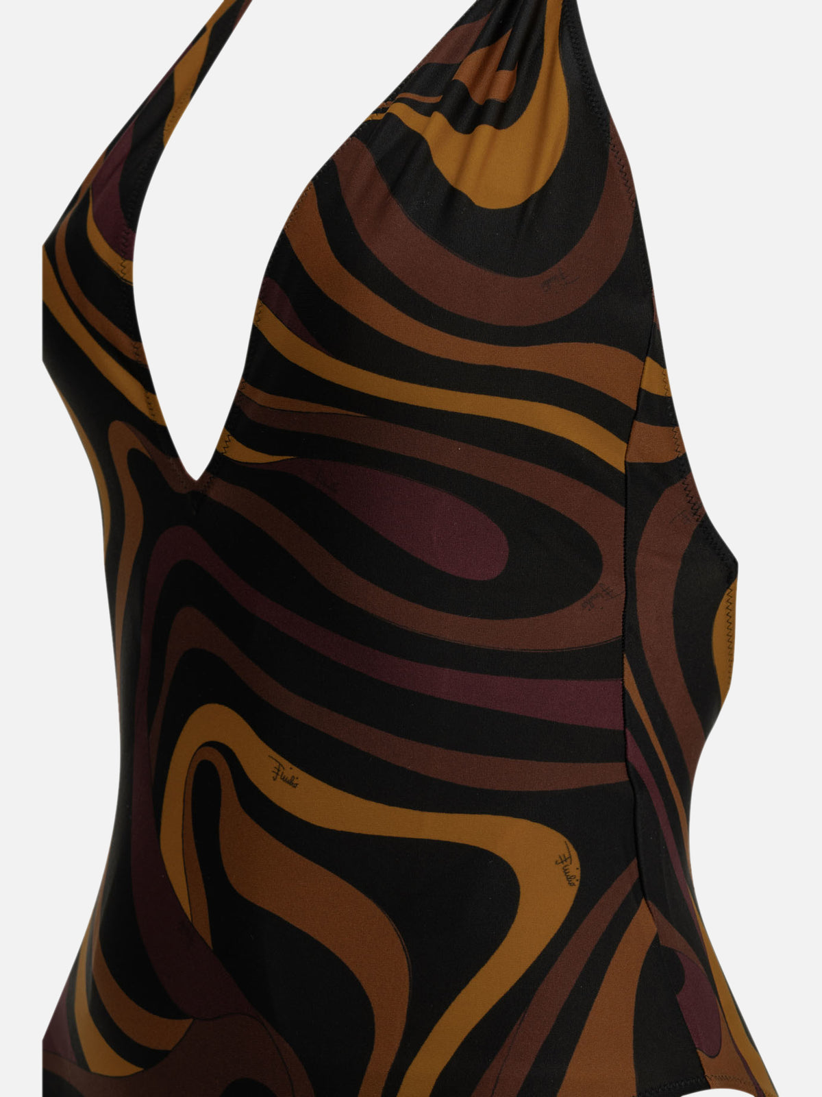 Pucci "Marmo" One-Piece Swimsuit Bordeaux


