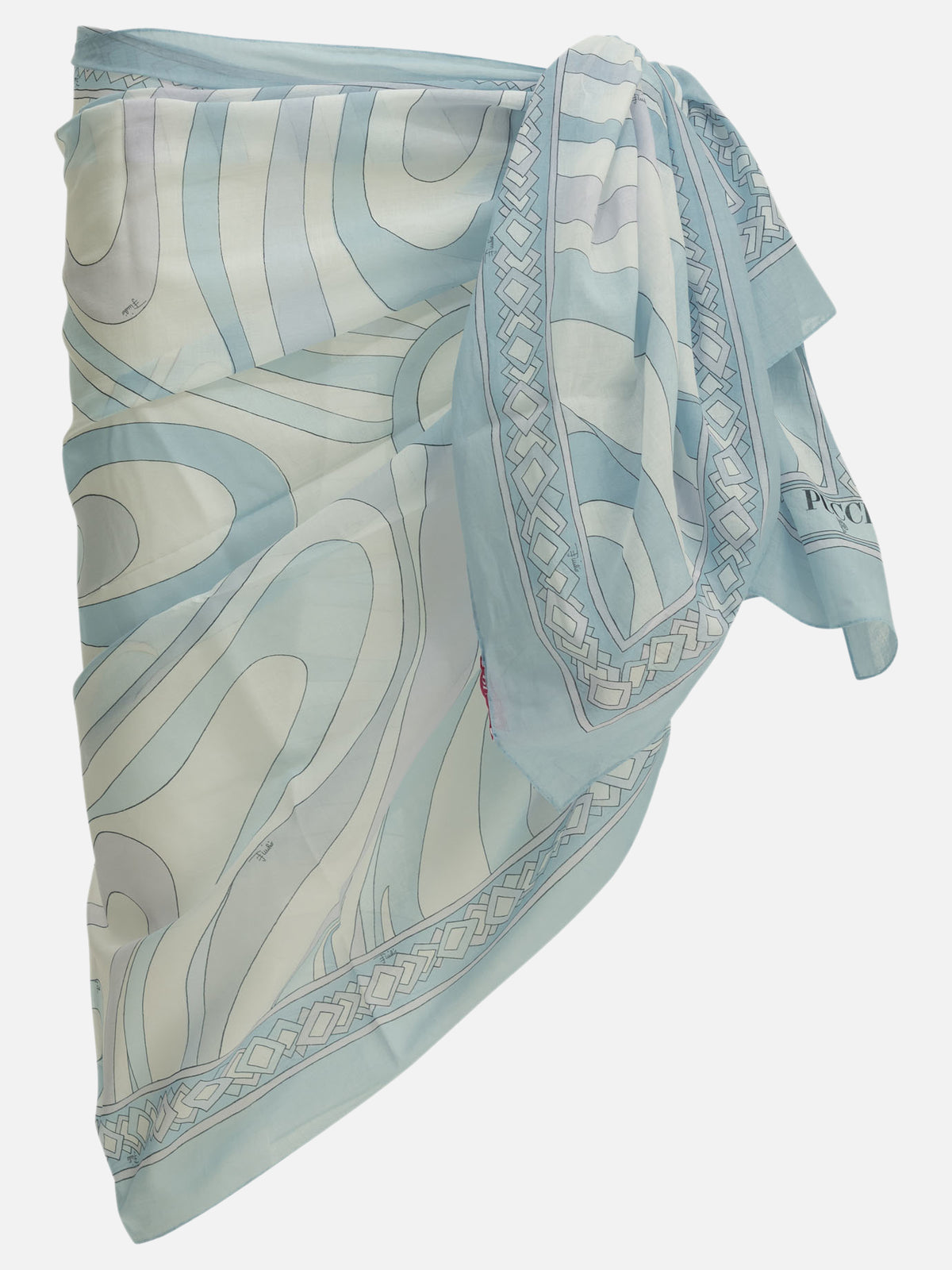 Pucci "Marmo" Pareo Light blue - VIETTI