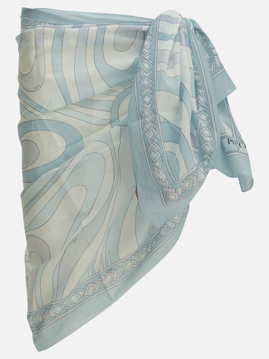 Pucci "Marmo" Pareo Light blue

