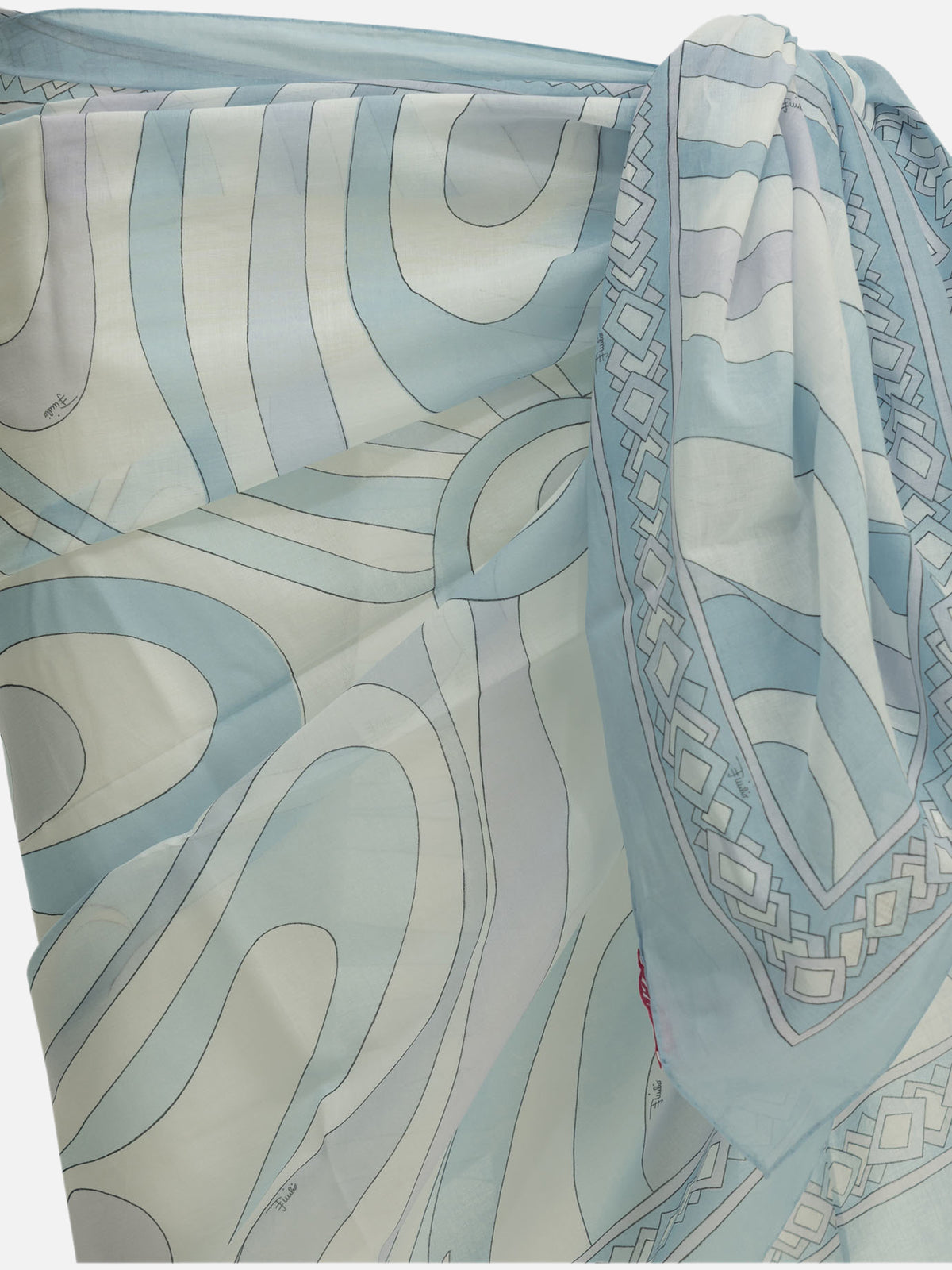 Pucci "Marmo" Pareo Light blue - VIETTI