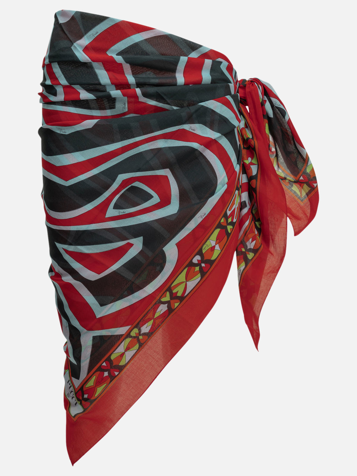 Pucci "Labyrinth" Pareo Multicolor

