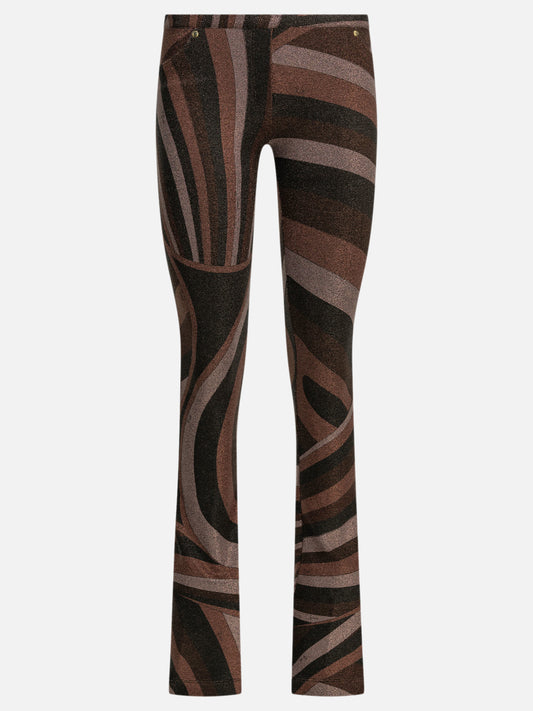Pucci "Iride" Casual Pants Bordeaux

