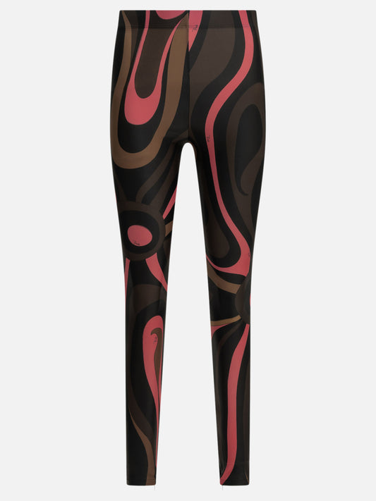 Pucci "Marmo" Leggings Brown

