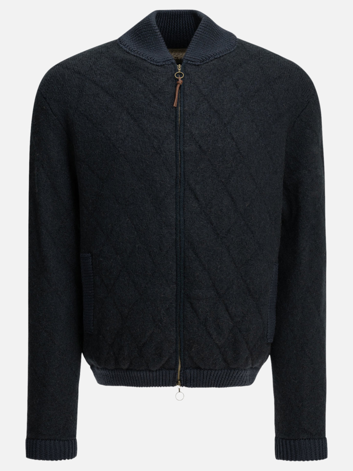 Rakkì Camel-colored bomber jacket Blue