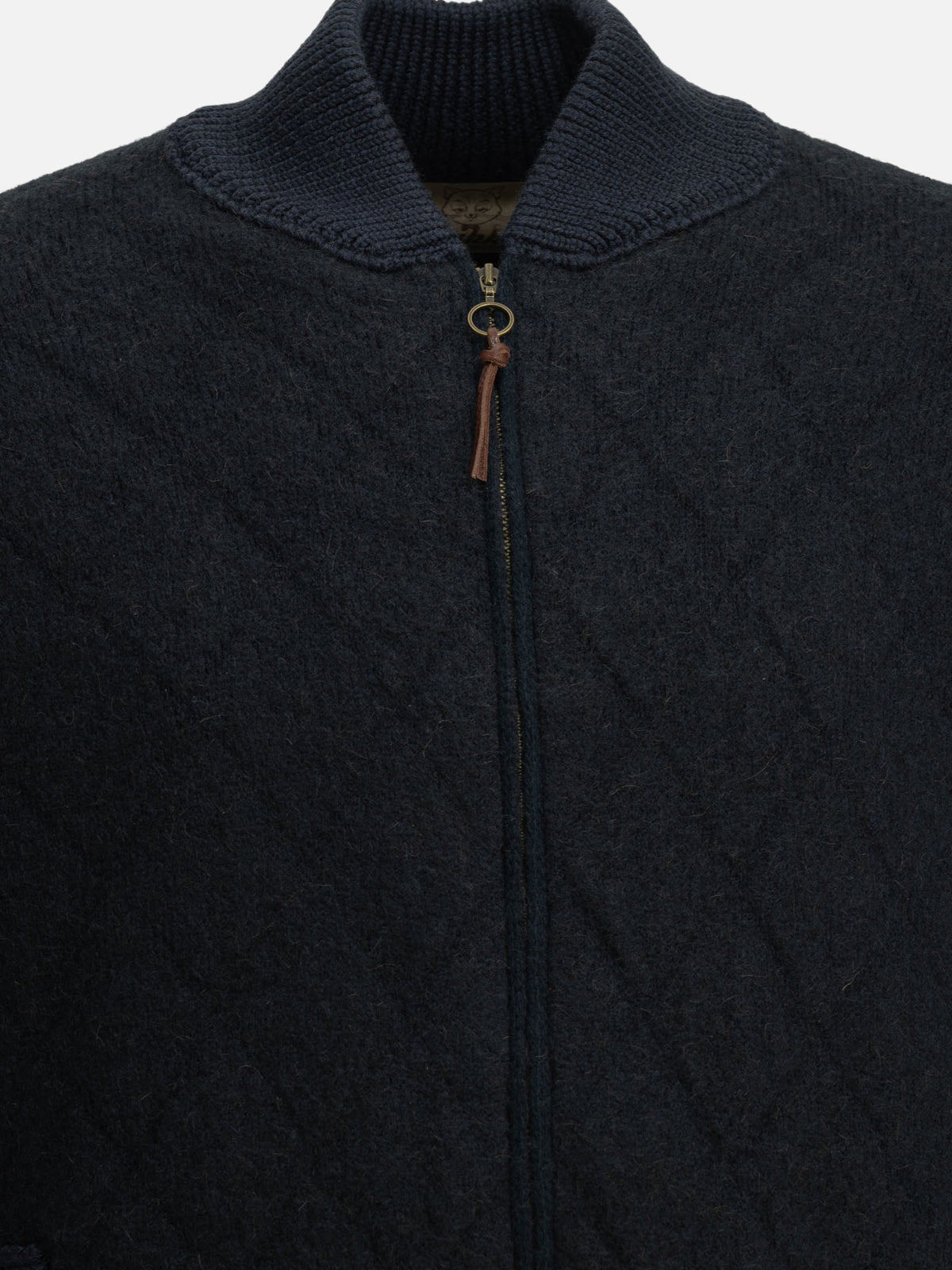 Rakkì Camel-colored bomber jacket Blue