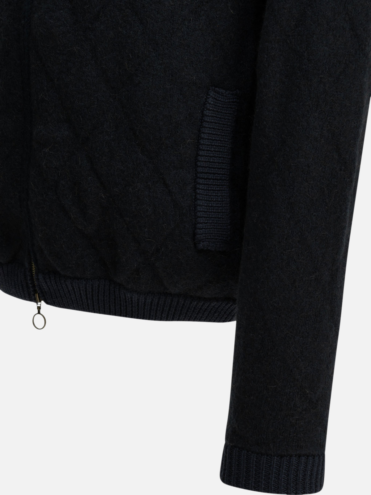 Rakkì Camel-colored bomber jacket Blue