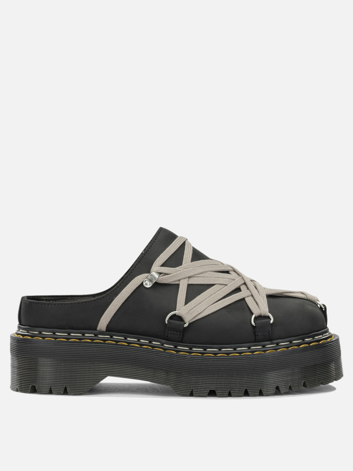Rick Owens "Rick Owens x Dr. Martens - Quad Sole Megalace" Mules Black - VIETTI