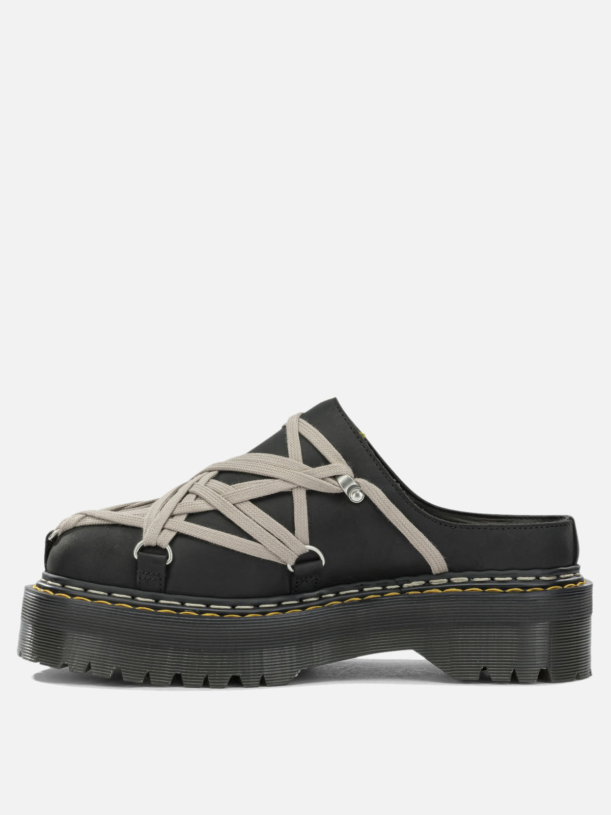 Rick Owens "Rick Owens x Dr. Martens - Quad Sole Megalace" Mules Black - VIETTI