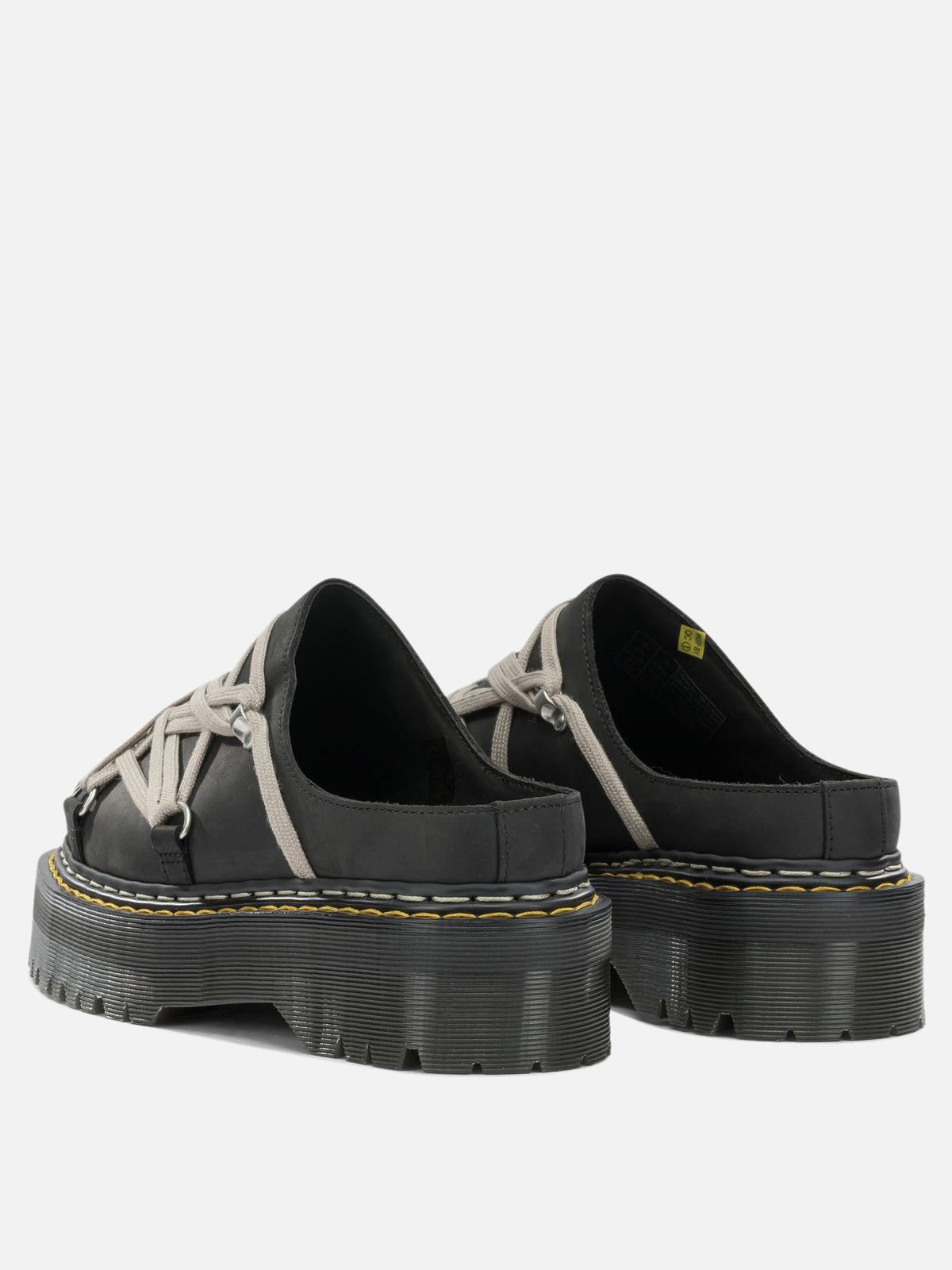 Rick Owens "Rick Owens x Dr. Martens - Quad Sole Megalace" Mules Black - VIETTI