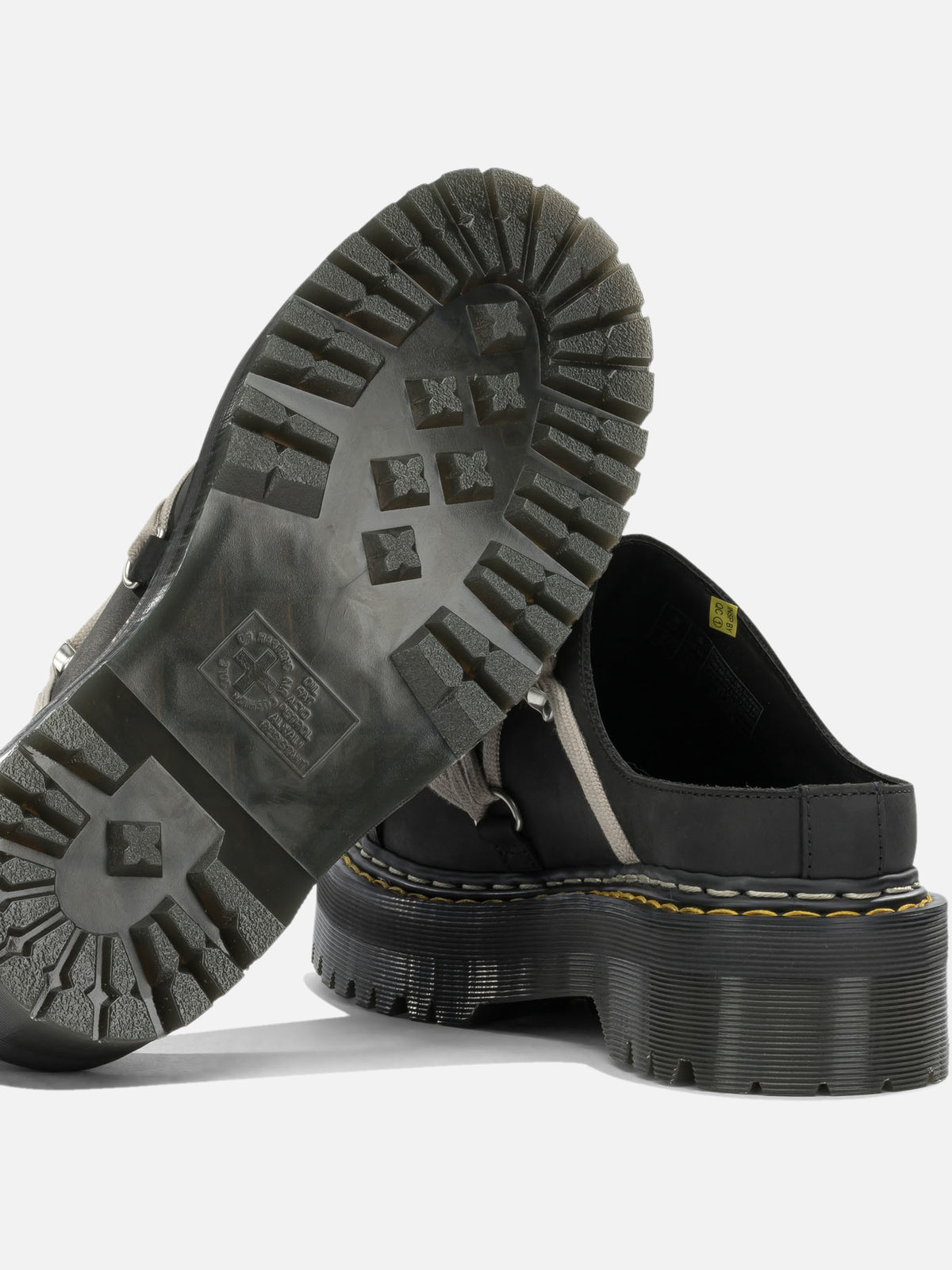 Rick Owens "Rick Owens x Dr. Martens - Quad Sole Megalace" Mules Black

