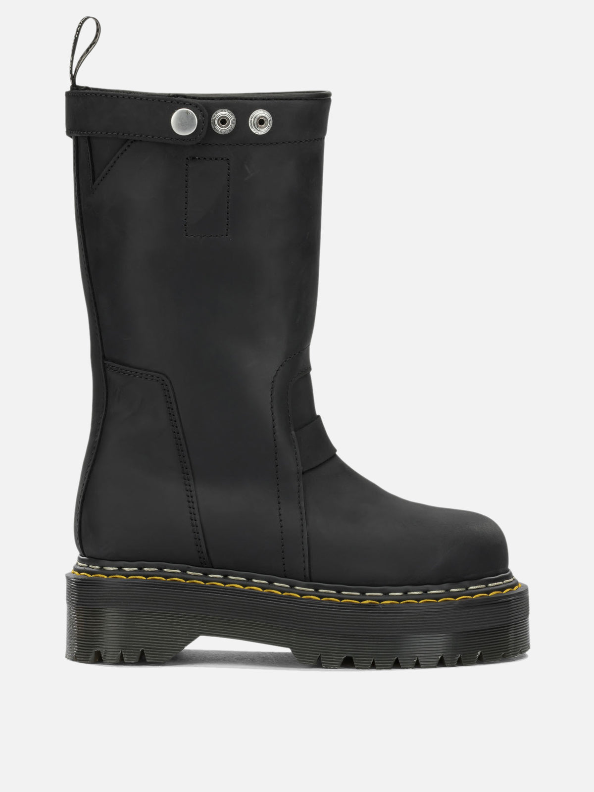 Rick Owens "Rick Owens x Dr. Martens - Quad Sole" Pull-On Ankle Boots Black

