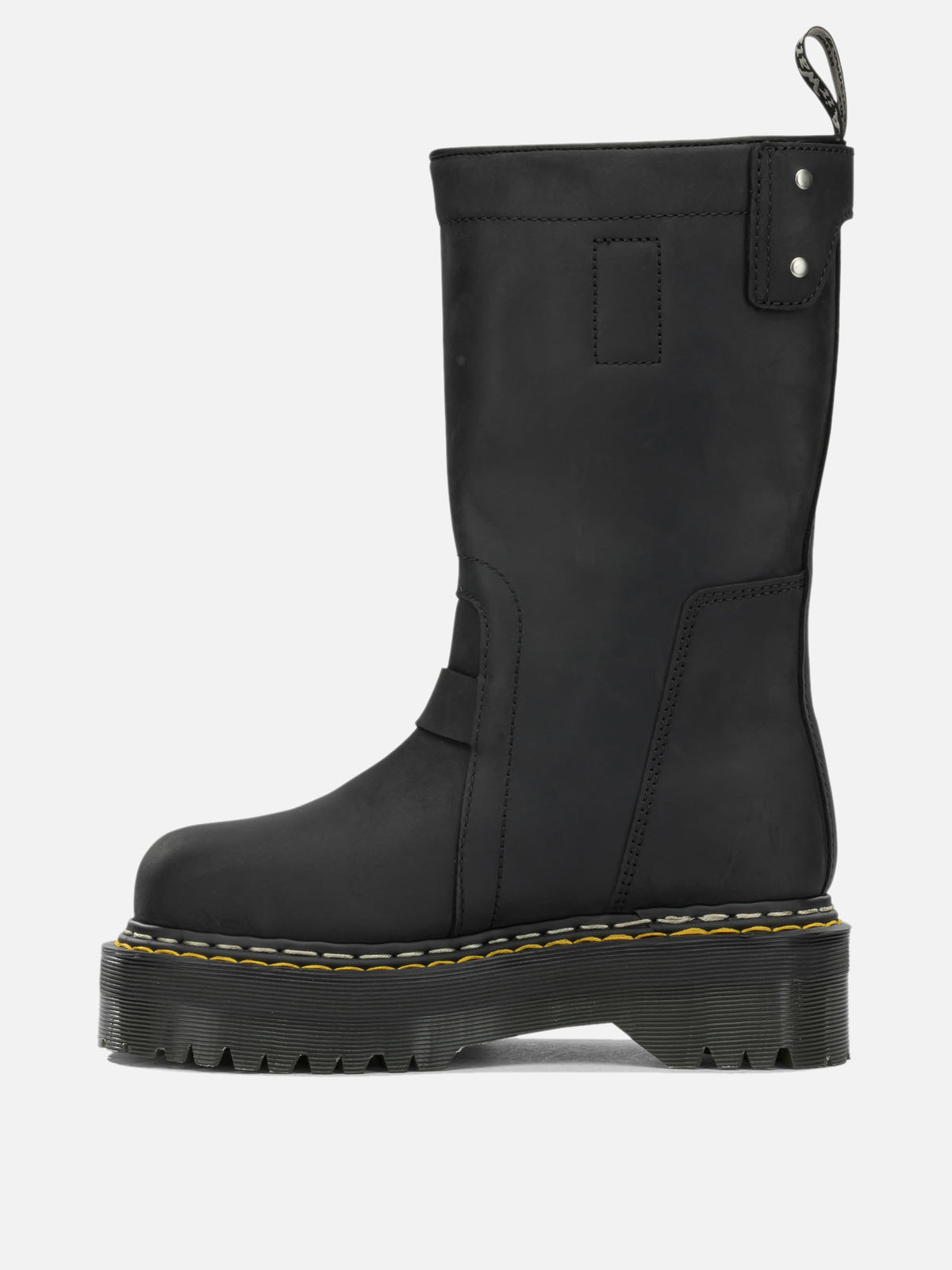 Rick Owens "Rick Owens x Dr. Martens - Quad Sole" Pull-On Ankle Boots Black - VIETTI