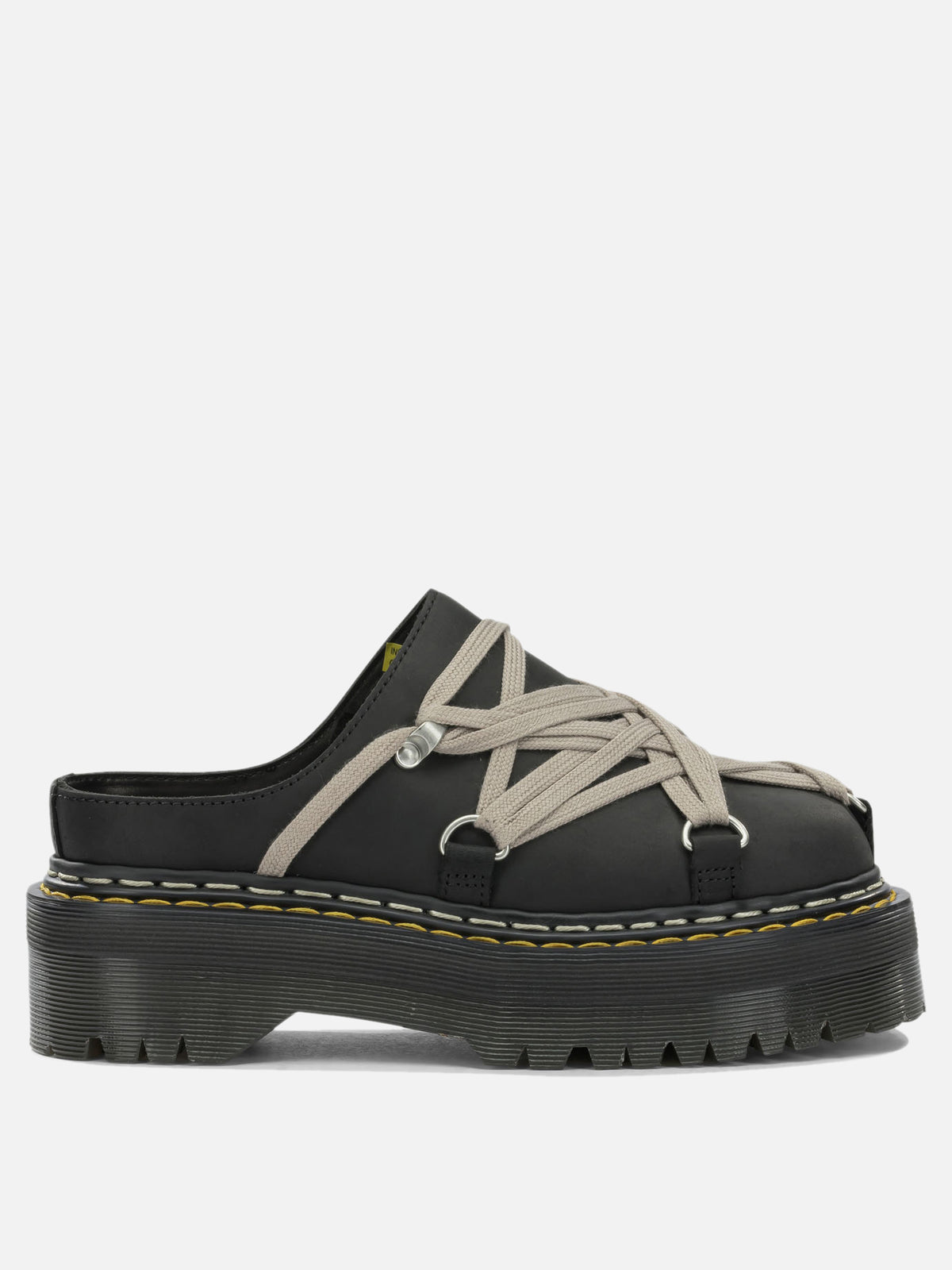 Rick Owens "Rick Owens x Dr. Martens - Quad Sole Megalace" Mules Black

