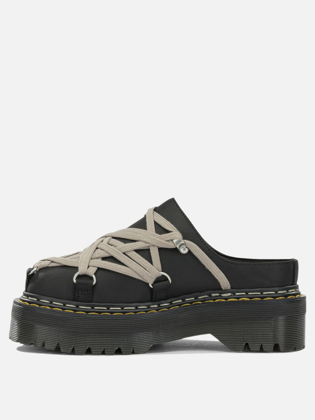 Rick Owens "Rick Owens x Dr. Martens - Quad Sole Megalace" Mules Black

