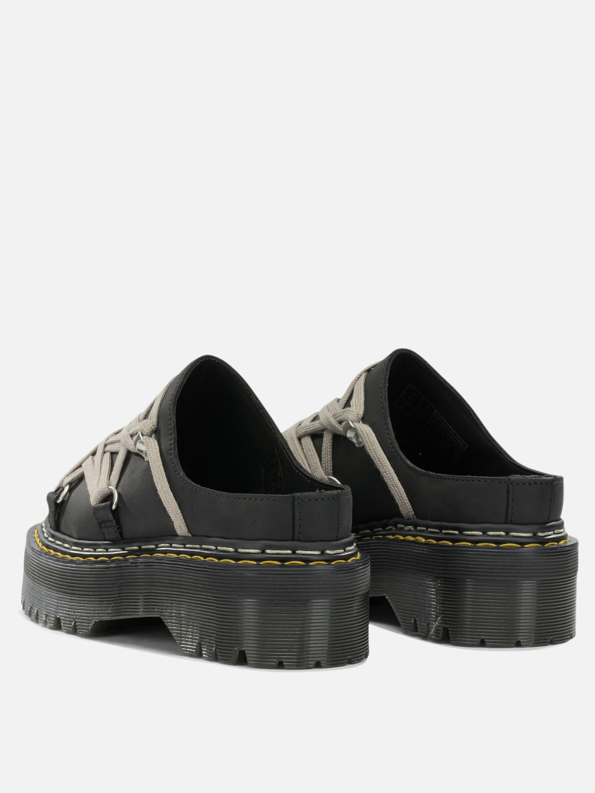 Rick Owens "Rick Owens x Dr. Martens - Quad Sole Megalace" Mules Black


