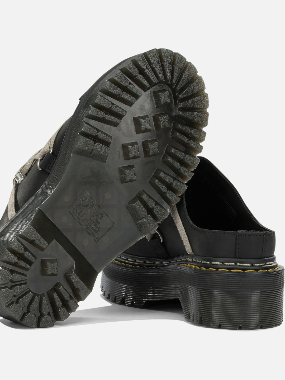 Rick Owens "Rick Owens x Dr. Martens - Quad Sole Megalace" Mules Black

