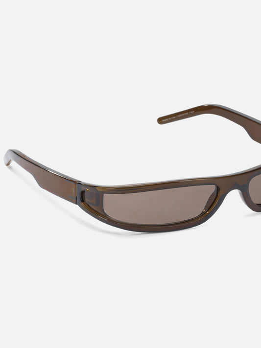 Rick Owens "Fog" Sunglasses Brown

