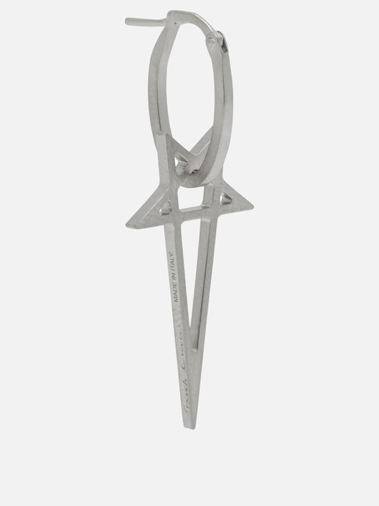 Earrings 100% brass  Silver - Rick Owens Women | PDP | VIETTI Online Store 
