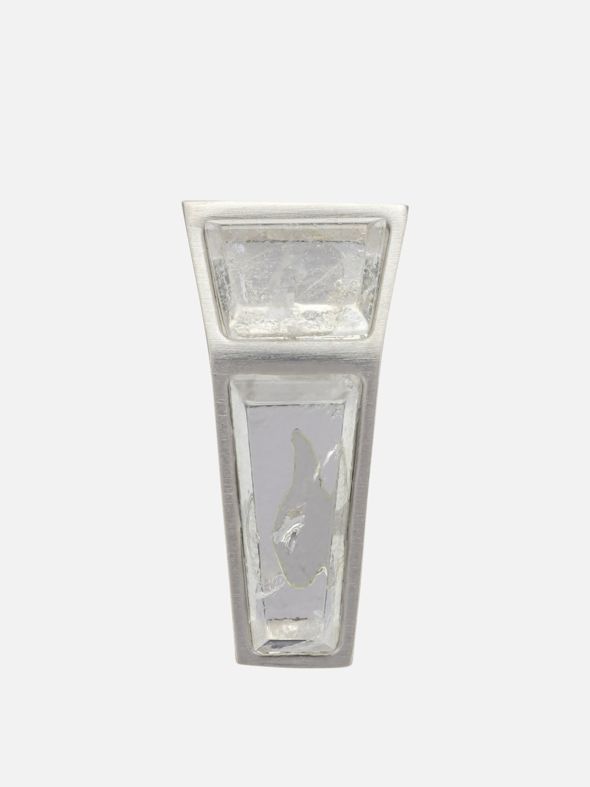 Rick Owens "Mini Crystal" Earring Silver - VIETTI