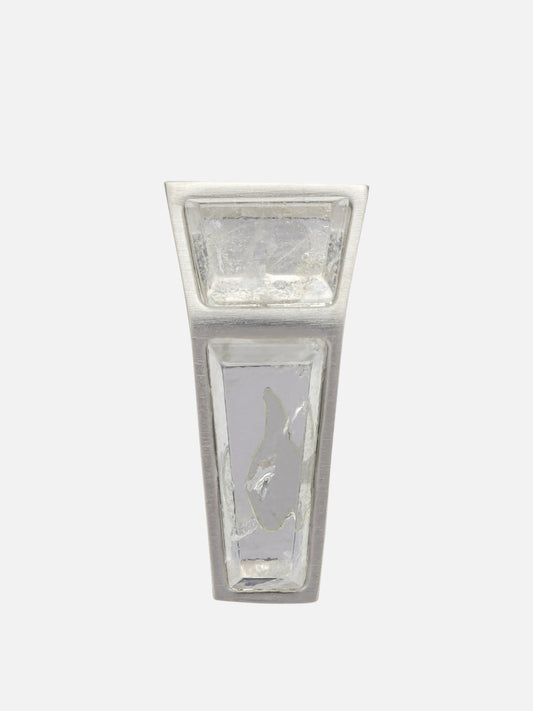 Rick Owens "Mini Crystal" Earring Silver

