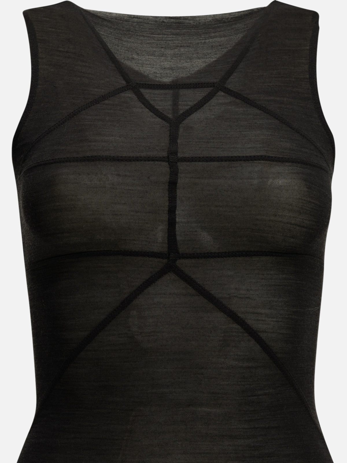 Rick Owens "Temple T" Tank Top Black - VIETTI